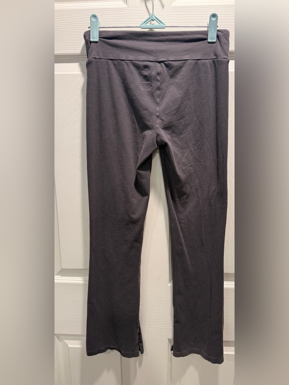 Converse All Star Girls Flare Leggings Youth Large Gray Crossover Waistband - Picture 7 of 11
